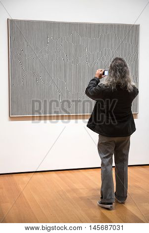People Inside Museum Of Modern Art In Nyc