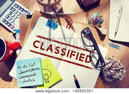 Classfied Grade Level Quality Rank Value Graphic Concept