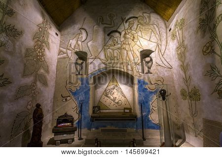 Saint Blaise Des Simples Chapel, Milly La Foret, France