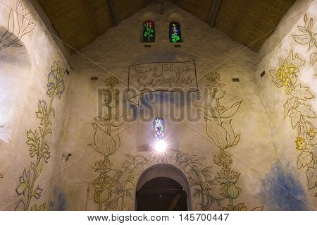 Saint Blaise Des Simples Chapel, Milly La Foret, France