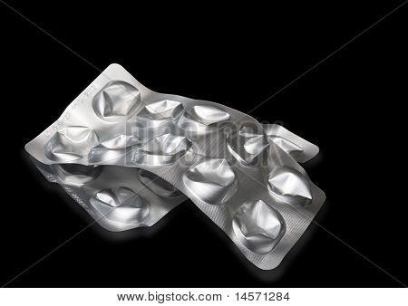 Empty drug packs
