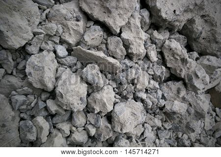 Scrap of Cement.Cement Scrap After Destroy The Building.