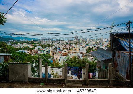 Bird's-eye View Of The City .nha Trang. Vietnam.