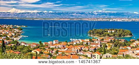 Island of Ugljan waterfront panoramic view Preko Dalmatia Croatia