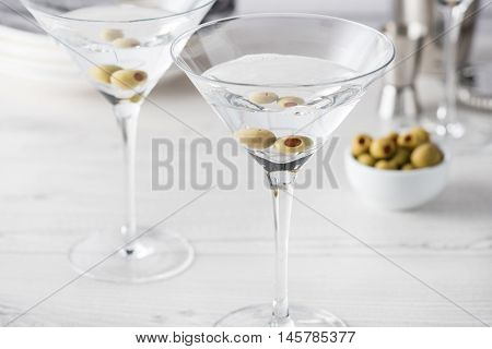 Fresh Home Made Vodka Martini Cocktails