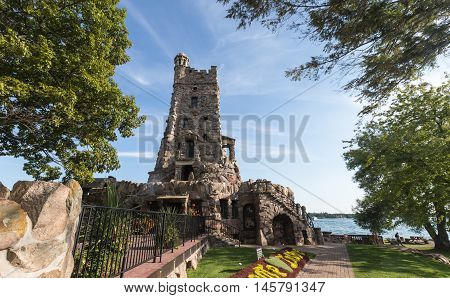 Boldt Castle in the summer season on the St. Lawrence Seaway