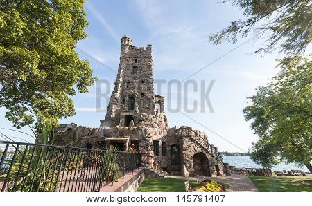 Boldt Castle in the summer season on the St. Lawrence Seaway