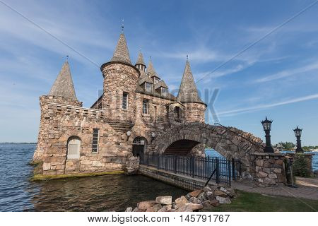 Boldt Castle in the summer on the St. Lawrence Seaway