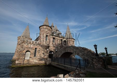 Boldt Castle in the summer on the St. Lawrence Seaway