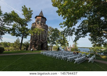 Boldt Castle on a cool summer day