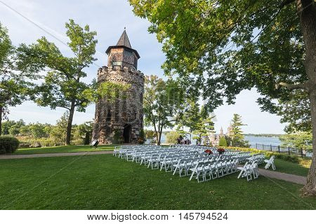 Boldt Castle on a cool summer day