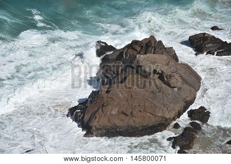View from Roca Cape (westernmost point in continental Europe) in Portugal