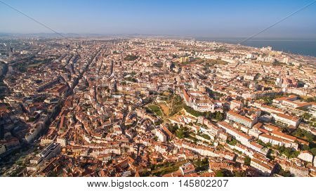 Panorama of Lisbon from the height Portugal