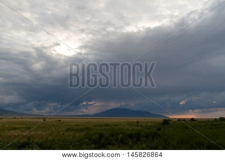Mountains, Steppe And Thunder