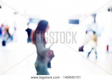 Abstract people background, with intentionally blurred effect