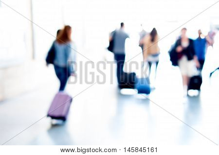 Abstract people background, with intentionally blurred effect