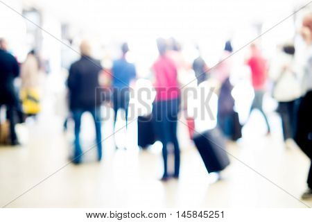 Abstract people background, with intentionally blurred effect