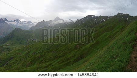View of Kitzsteinhorn from Alexander-Enzinger-Weg, Kaprun, Austria