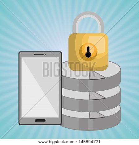samrtphone wifi connected vector illustration eps 10