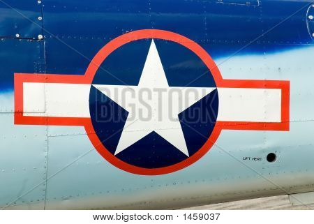 Nas Airforce insygnia na płaszczyźnie