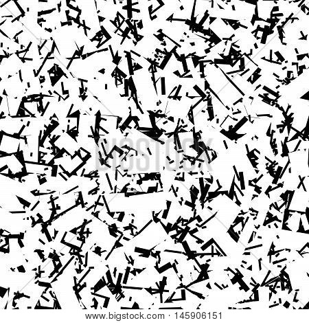 Scratchy Rough Chaotic Texture With Irregular Random Overlapping Shapes