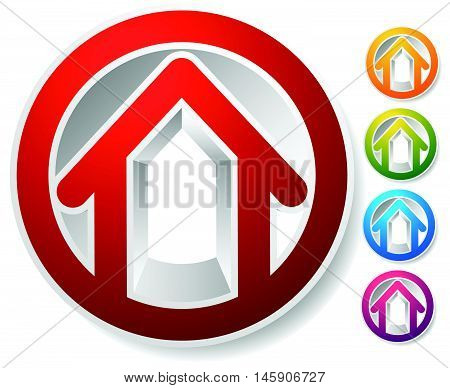 Contour House / Building Symbol, Icon Or Logo