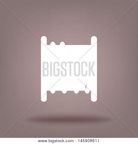 Old retro abacus icon. Vector flat icon.