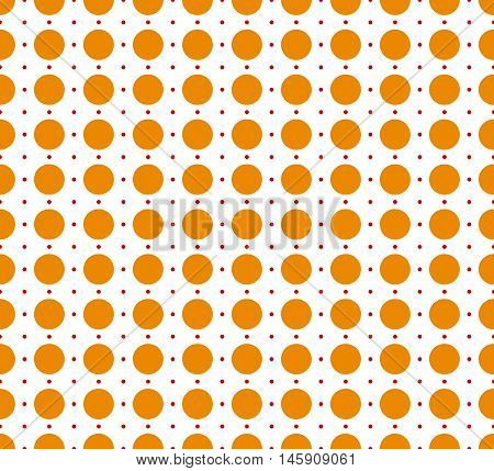 Circles Pattern - Basic Duotone, Red-yellow Repeatable Pattern