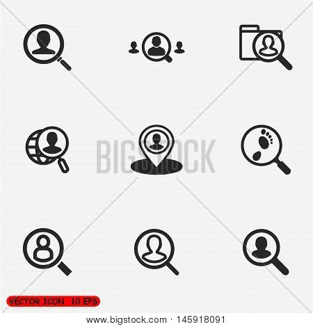 People search icons. find people icon. One of set web icons