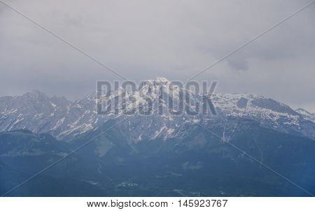 View from Untersberg Mountain in Salzburg, Austria