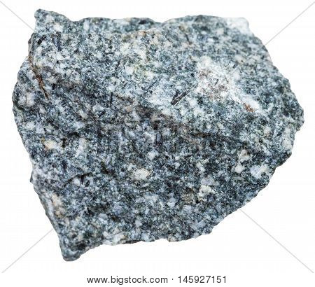 Diorite Mineral Isolated On White Background