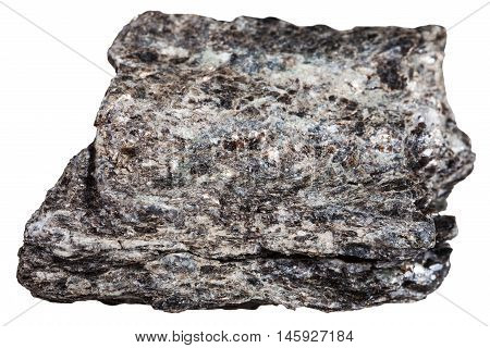 Quartz-biotite Schist Mineral Isolated On White