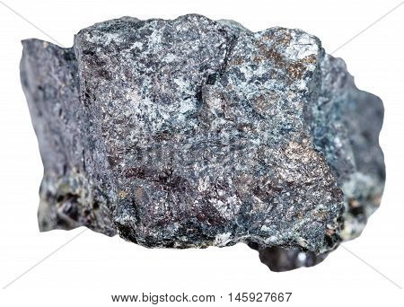 Specimen Of Magnetite Ore Isolated On White