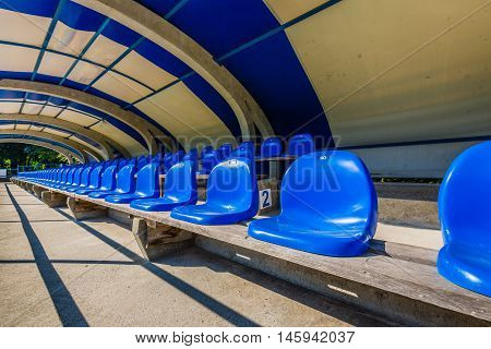 Seats On Tribune Sports Stadium