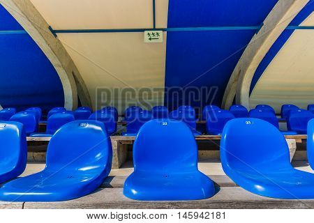 Seats On Tribune Sports Stadium