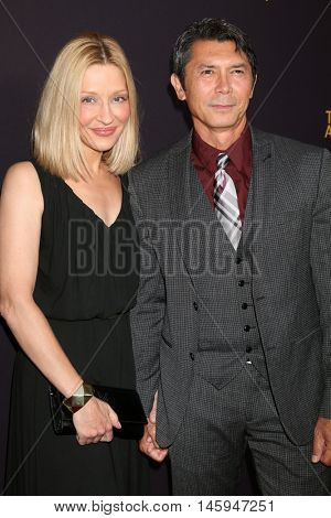 LOS ANGELES - AUG 22:  Yvonne Boismier Phillips, Lou DIamond Phillips at the Television Academy's Performers Peer Group Celebration at the Montage Hotel on August 22, 2016 in Beverly Hills, CA