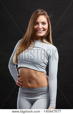 Sporty Woman Wearing Thermoactive Underwear.