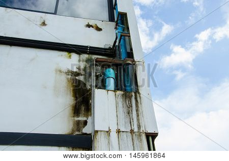The Old Plastic Pipe in the Building