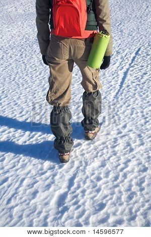 Beenkappen op broek van Trekking vrouw