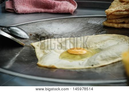 Roti, Street Food dessert in Bangkok, Thailand