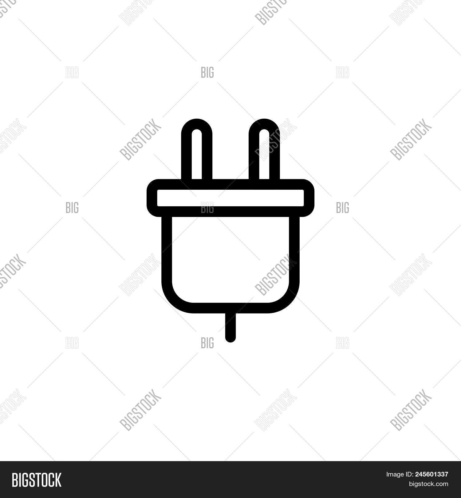 Power Plug Vector Vector & Photo (Free Trial) Bigstock