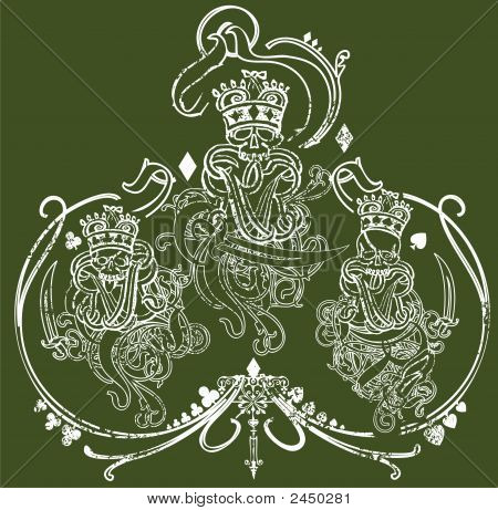 3 König Schädel illustration