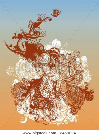 stilisierte Grunge illustration