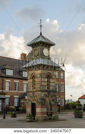 Tynemouth Clock Tower & Drinking Fountain By Oliver & Lamb (1861) Situated In Front Street, Tynemout