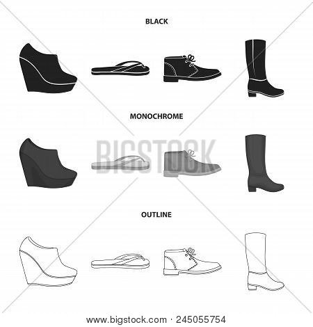 Autumn Black Shoes On A High Platform, Flip-flops Green For Relaxation, Sandy Men's Autumn Shoes, Hi
