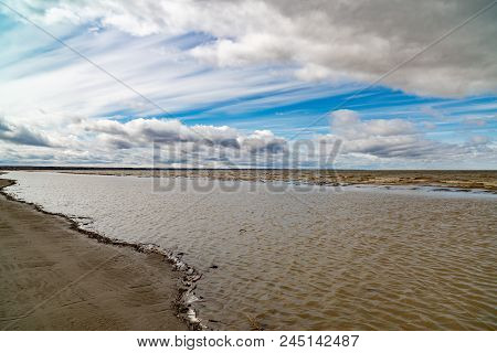 Spring Landscape. The Ob Reservoir. Russia, Siberia, The Novosibirsk Region.