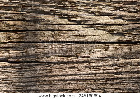 Wood Texture Background Surface With Old Natural Pattern. Grunge Surface Rustic Wooden Table Top Vie
