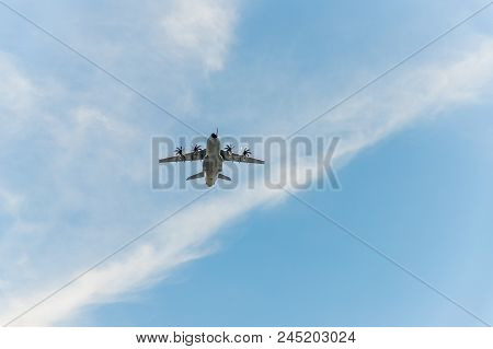 London. June 9 2018. A View Of A A400m Aircraft During The Flypast At The Queens Birthday Celebratio