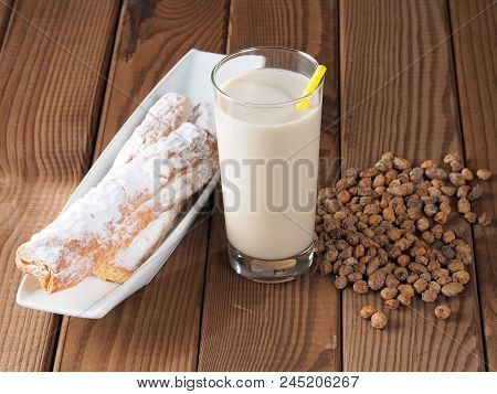 Horchata
Horchata Is A Drink, Made With The Juice Of Tigernuts And Sugar.  Native From Valencia - Sp