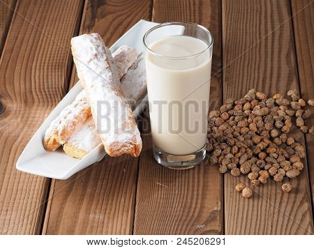 Horchata
Horchata Is A Drink, Made With The Juice Of Tigernuts And Sugar.  Native From Valencia - Sp